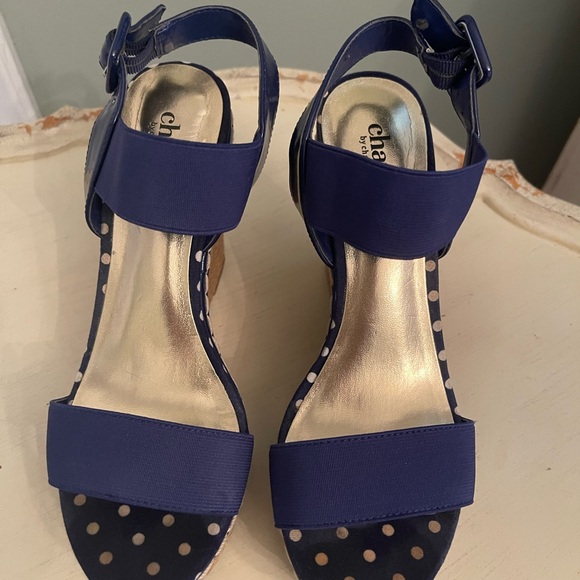 Charles David Blue Sandals - Picture 1 of 5